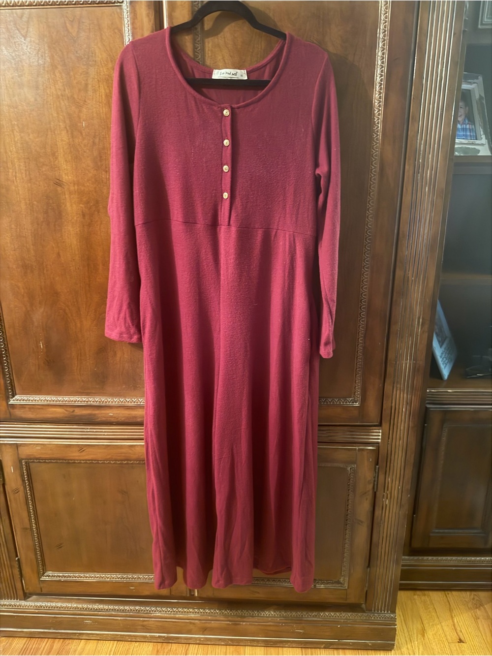 Soft Long Sleeve jumper in Burgundy